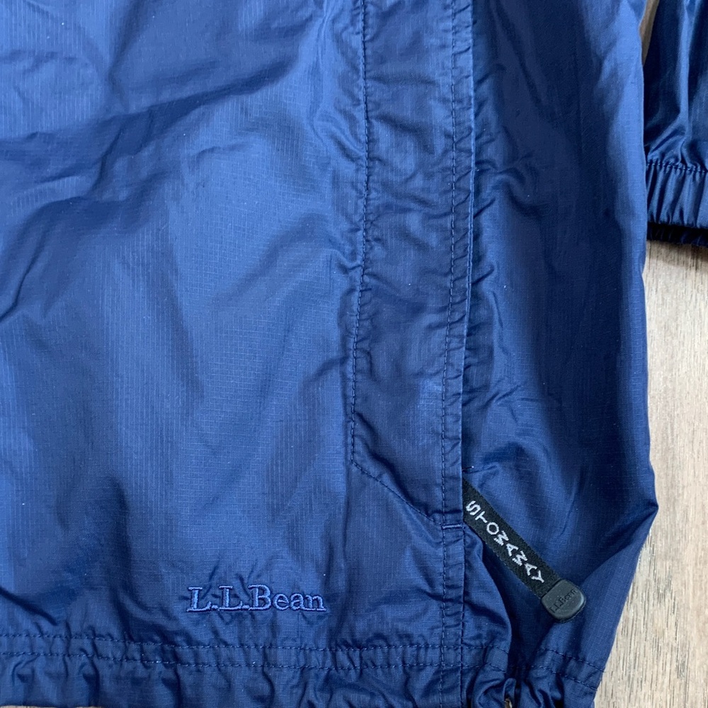 Vintage L.L. Bean Classic Men’s XL Tall Blue Nylon Pullover Windbreaker - Picture 5 of 11